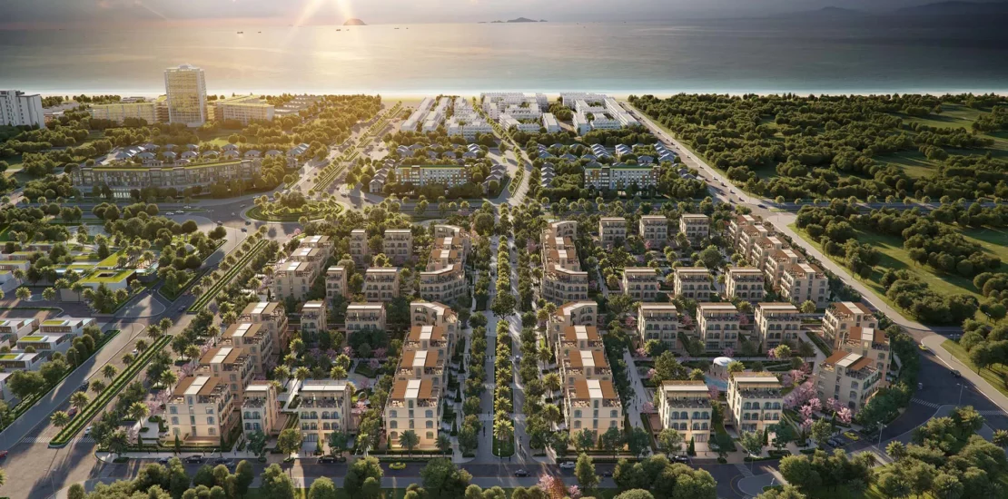 Palm Garden Shop Villas Phu Quoc phoi canh tong the