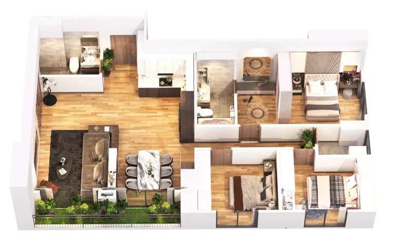 Grand SunLake bố trí căn 3PN