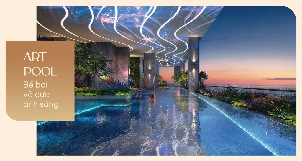 Bể bơi vô cực ánh sáng