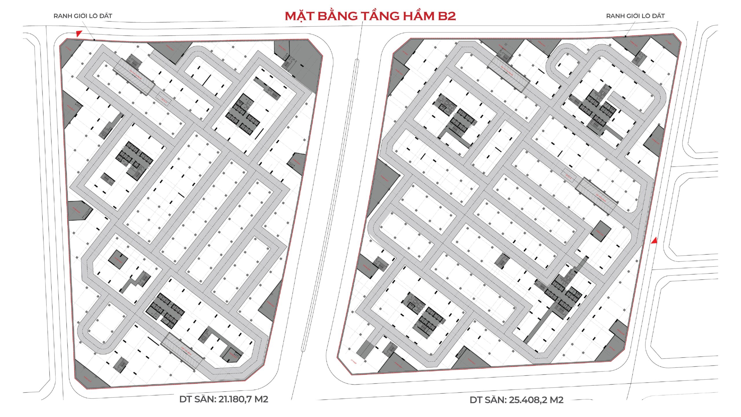 Mặt Bằng Tầng Hầm B2