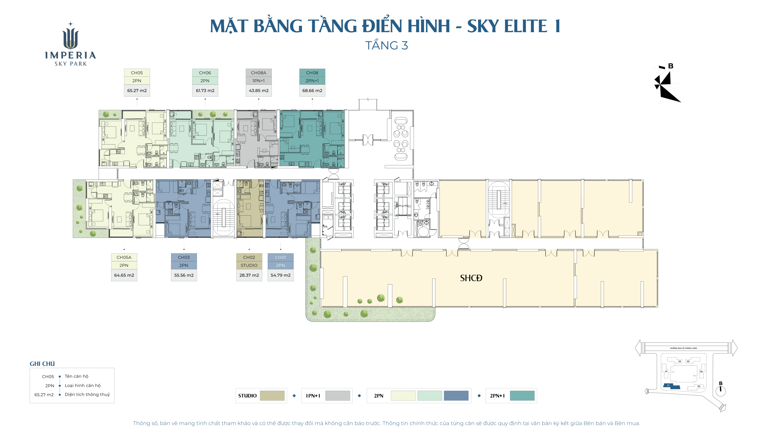 Mặt bằng tòa MBT-Sky Elite1_ Tầng 03