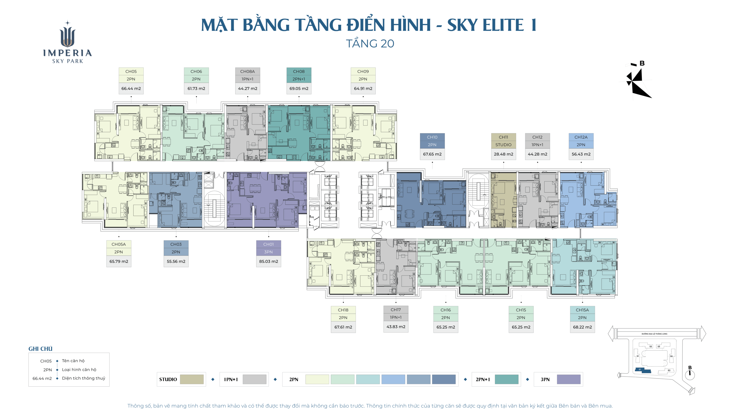 Mặt bằng tòa MBT-Sky Elite1_ Tầng 20
