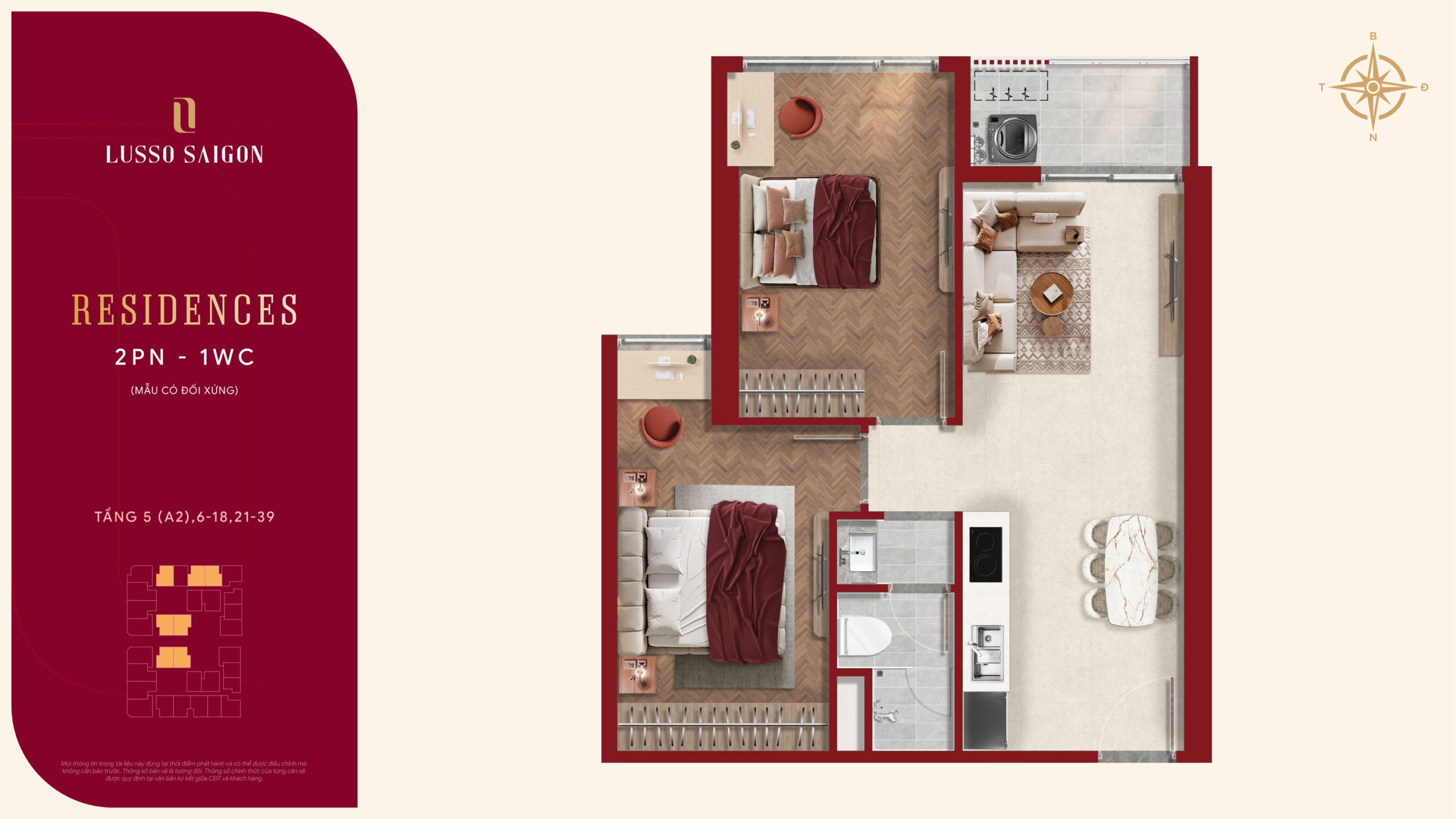 Residences 2PN 1WC