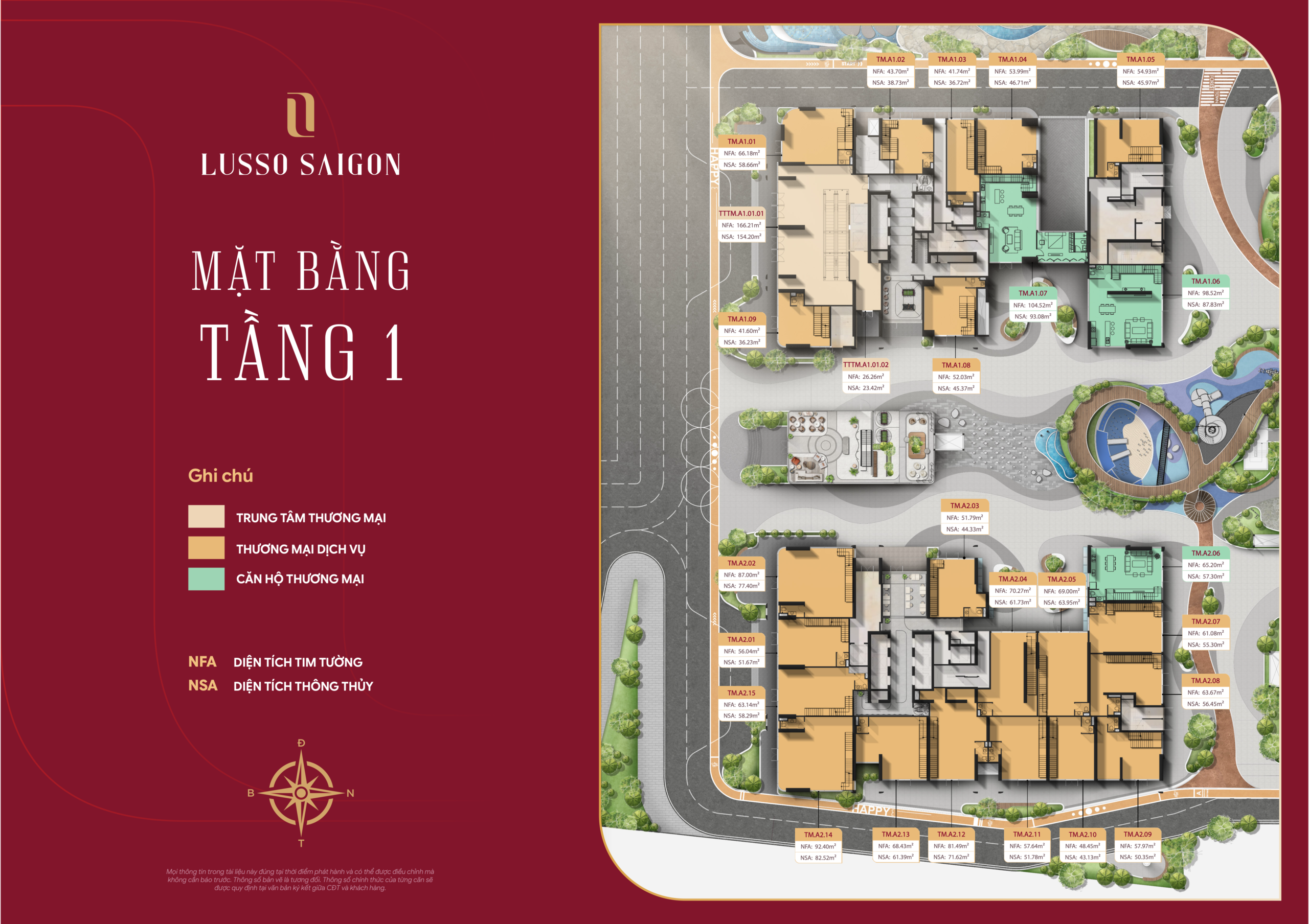 Tầng 1 tiện ích
