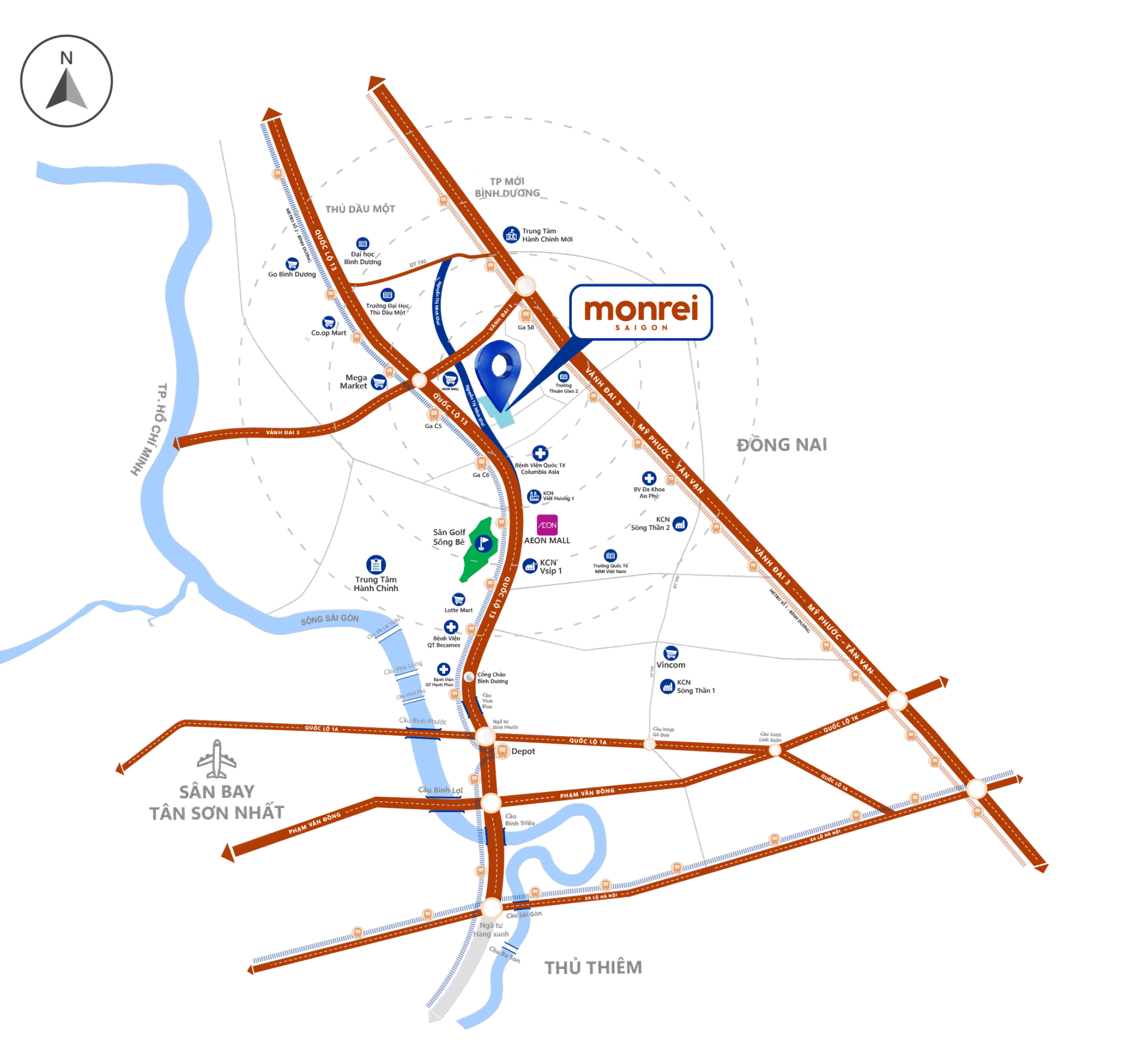 Vị trí dự án Monrei SaiGon