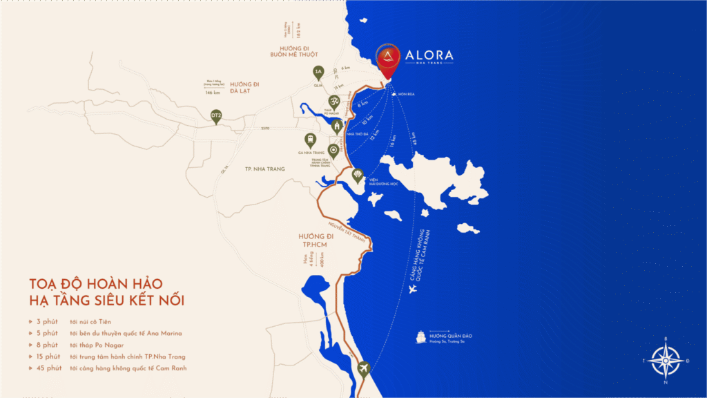 Vị trí dự án Alora Nha Trang